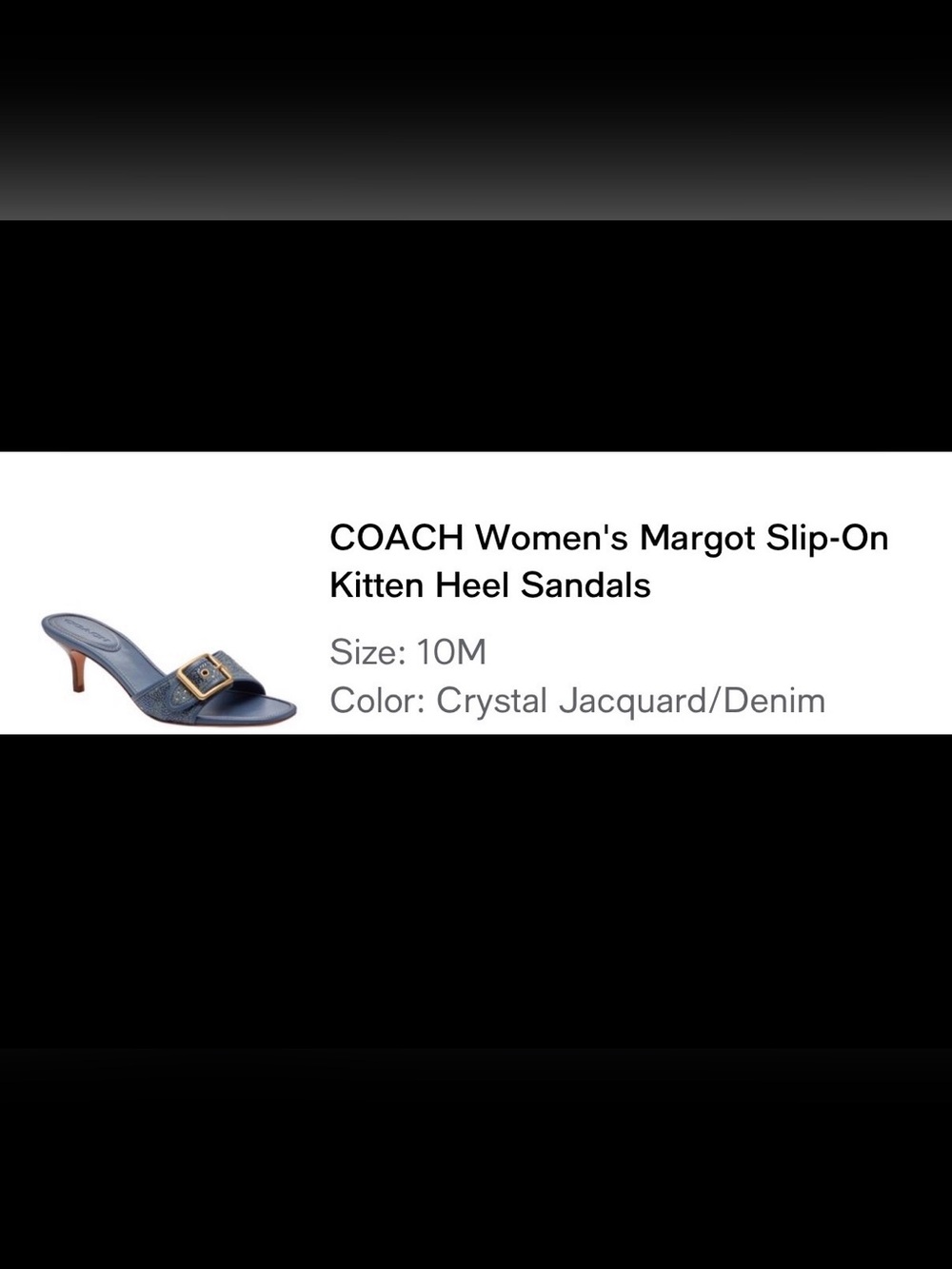 COACH Women's Margot Kitten Heel Sandals - Picture 2 of 3